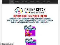 Sites similar to onlinecetak.com