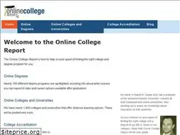 Sites similar to onlinecollegereport.com