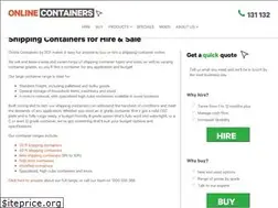 Sites similar to onlinecontainers.com.au