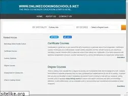 Sites similar to onlinecookingschools.net