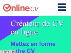 Sites similar to onlinecv.fr