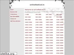 Sites similar to onlinefestival.in