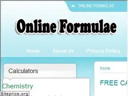 Sites similar to onlineformulae.com