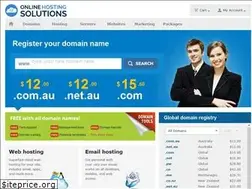 Sites similar to onlinehostingsolutions.com.au