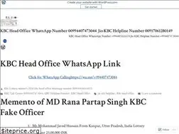 Sites similar to onlinekbcheadofficecom.wordpress.com