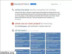 Sites similar to onlinelisttools.com