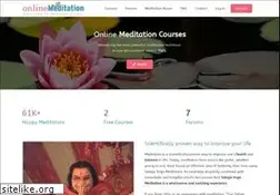 Sites similar to onlinemeditation.org