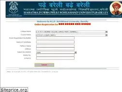 Sites similar to onlinemjpru.in