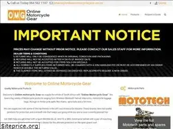 Sites similar to onlinemotorcyclegear.co.za