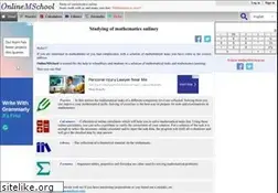 Sites similar to onlinemschool.com
