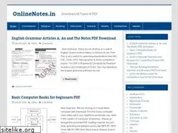 Sites similar to onlinenotes.in