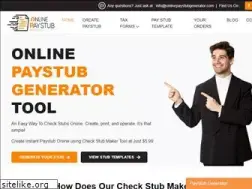 Sites similar to onlinepaystubgenerator.com