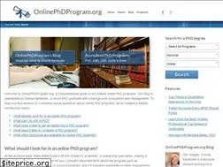 Sites similar to onlinephdprogram.org