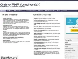 Sites similar to onlinephpfunctions.com