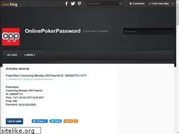 Sites similar to onlinepokerpassword.over-blog.com
