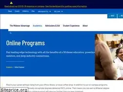 Sites similar to onlineprograms.widener.edu