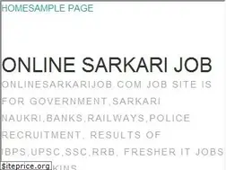 Sites similar to onlinesarkarijob.com