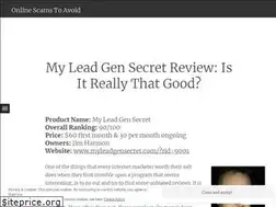 Sites similar to onlinescamstoavoid.com