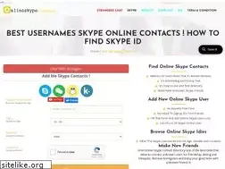 Sites similar to onlineskypecontacts.com