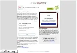 Sites similar to onlinestrooptest.com