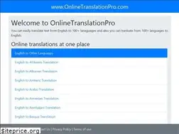 Sites similar to onlinetranslationpro.com