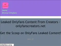 Sites similar to onlyfanscreators.net