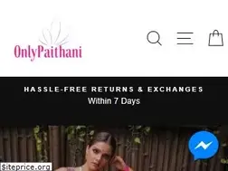 Sites similar to onlypaithani.com