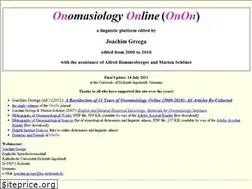 Sites similar to onomasiology.de