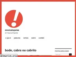 Sites similar to onomatopeias.com.br