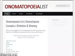 Sites similar to onomatopoeialist.com
