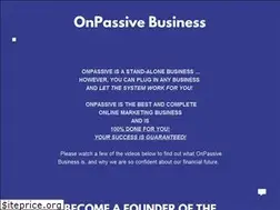 Sites similar to onpassivebusiness.com