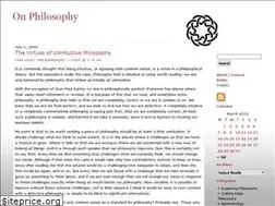 Sites similar to onphilosophy.wordpress.com