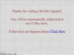 Sites similar to onsale-apparel.com