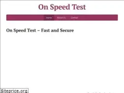 Sites similar to onspeedtest.com