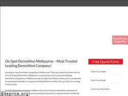 Sites similar to onspotdemolitionmelbourne.com.au
