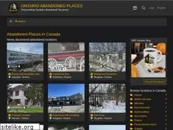 Sites similar to ontarioabandonedplaces.com