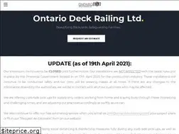 Sites similar to ontariodeckrailing.com