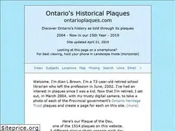 Sites similar to ontarioplaques.com