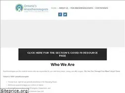 Sites similar to ontariosanesthesiologists.ca