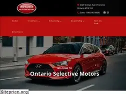 Sites similar to ontarioselectivemotors.com