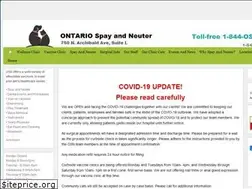 Sites similar to ontariospayandneuter.com