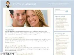 Sites similar to onteethwhitening.com