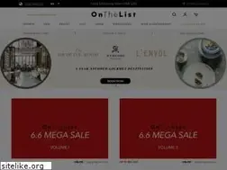 Sites similar to onthelist-store.com