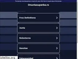 Sites similar to onuntasuperba.ro