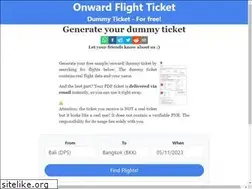 Sites similar to onwardflightticket.com