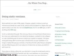 Sites similar to onwhereyoustop.com