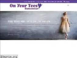 Sites similar to onyourtoesdancewear.com