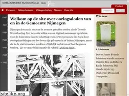 Sites similar to oorlogsdodennijmegen.nl