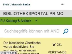 Sites similar to opac.fu-berlin.de