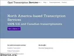Sites similar to opaltranscriptionservices.com